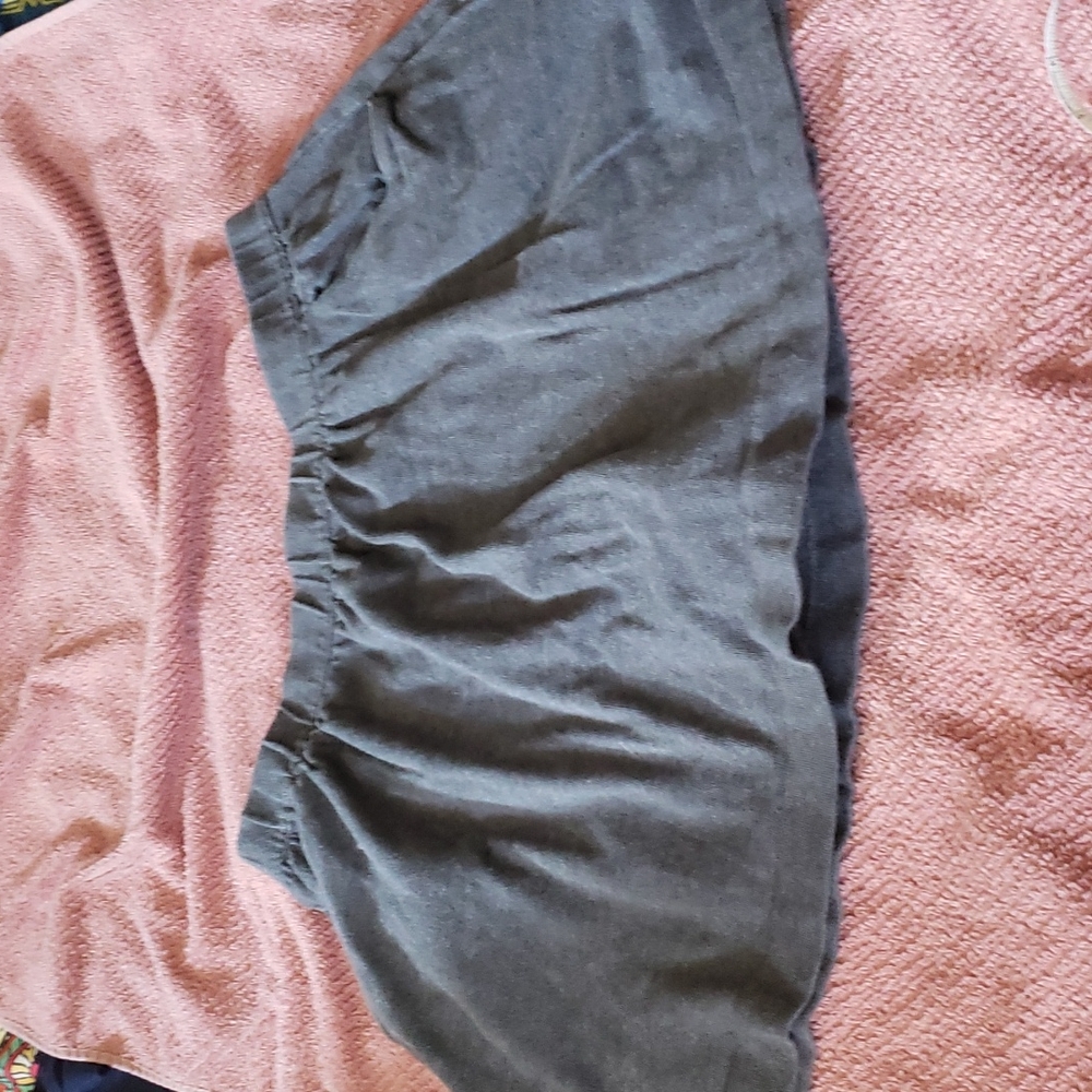 Lands End Dark Gray cotton skort 12